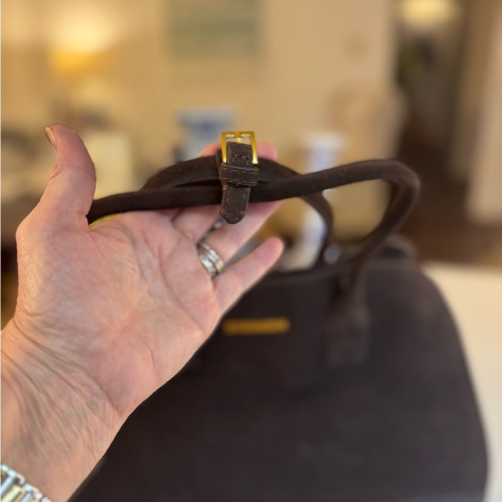 ๐ค MARGAUX STEVE MADDEN HEIDEE LEATHER BROWN SUEDE BAG! - Picture 13 of 14